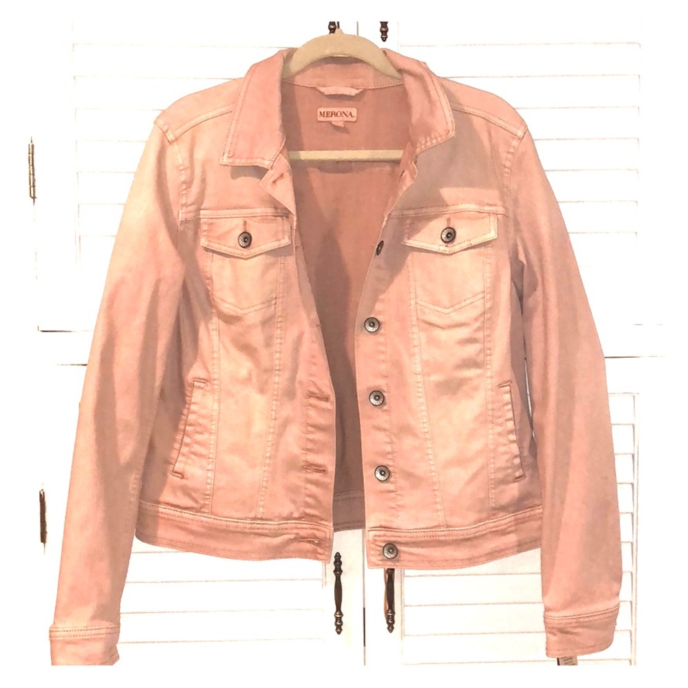 Merona Blush Denim Jacket NWT